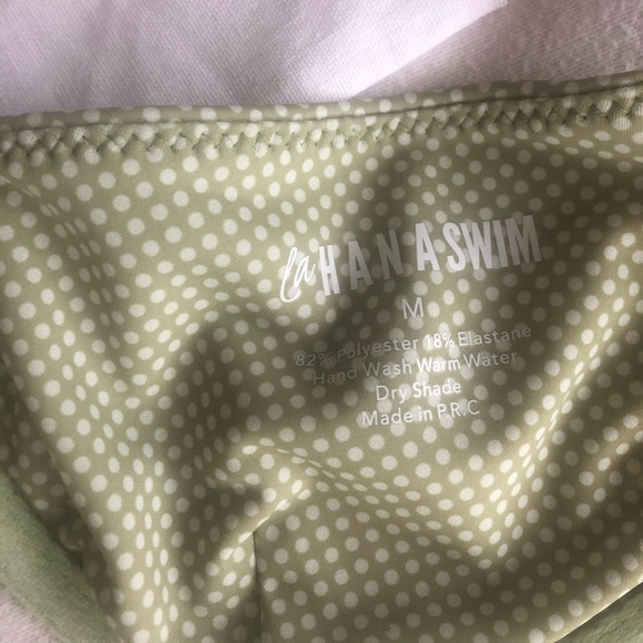SOLD. LAHANA green polka dot bikini set ✨ - Picture 4 of 6